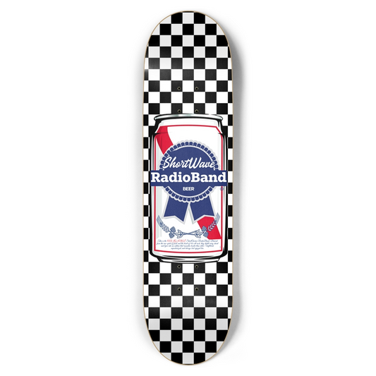 ShortWave RadioBand - Beer Can - 8.5" Skate deck
