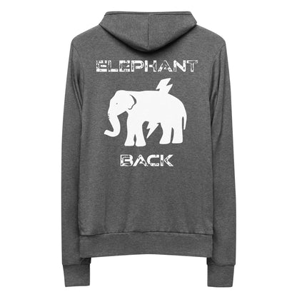 Elephant Back - OG Logo - Lightweight Unisex zip hoodie