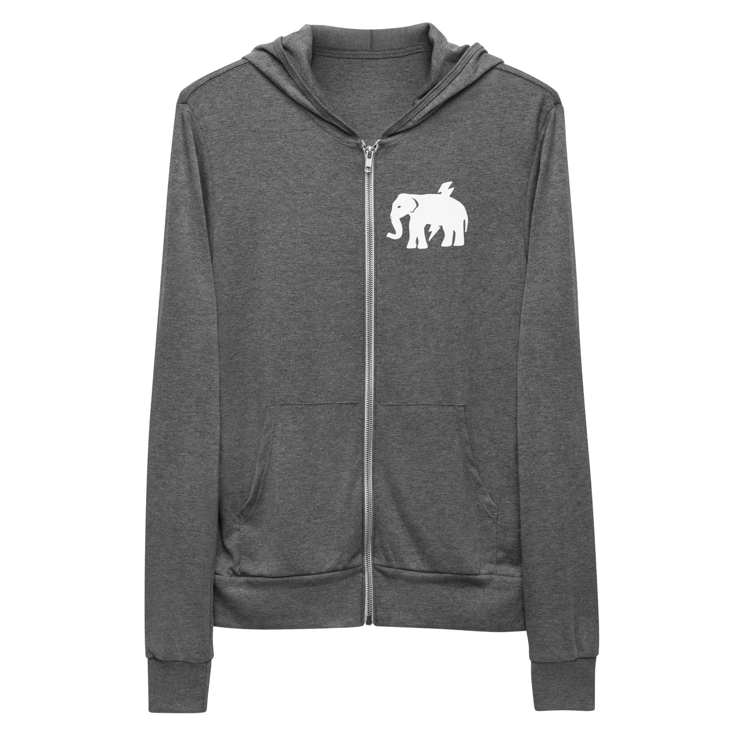 Elephant Back - OG Logo - Lightweight Unisex zip hoodie